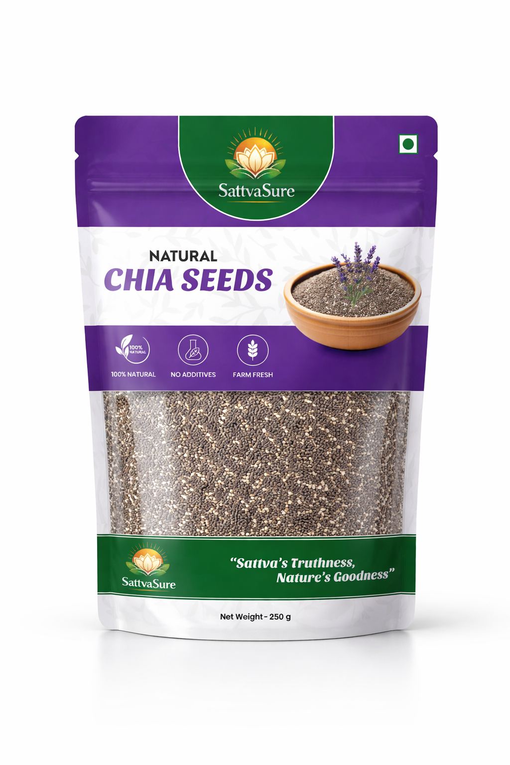 Seed Bloom Natural Chia Seeds - High Fiber, Omega-3 & Protein Superfood - Image 2