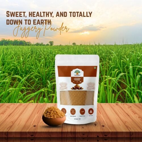 Rishi Krishi Natural Jaggery Powder - Unrefined, Mineral-Rich, and Immunity Booster