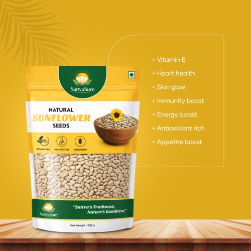Natural Sunflower Seeds - Vitamin E, Antioxidants & Heart Health Superfood