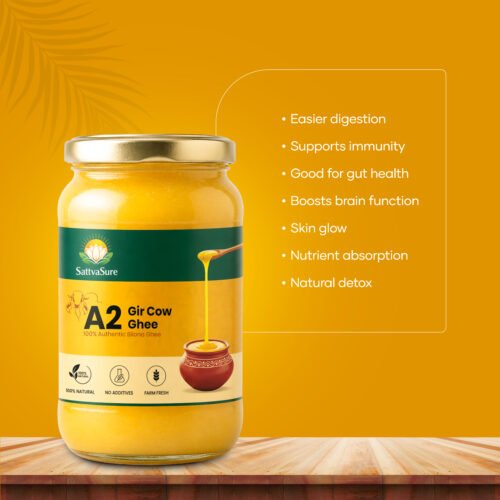 A2 Gir Cow Ghee (Vedic Bilona Method) - 500 ml